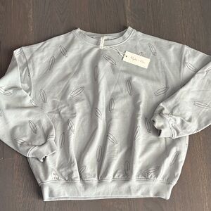 Rylee + Cru sweatshirt size 8/9 NWT surf print